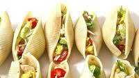 Super Easy, Low Calorie Chicken Caesar Salad Stuffed Shells Recipe Super Easy, Low Calorie Chicken Caesar Salad Stuffed Shells Recipe