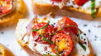 Whipped Ricotta Toast with Roasted Garlic, Tomatoes and Shallots Whipped Ricotta Toast with Roasted Garlic, Tomatoes and Shallots