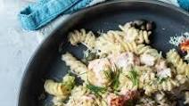 Salmon Pasta in a Creamy Parmesan Sauce Salmon Pasta in a Creamy Parmesan Sauce