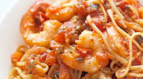 Shrimp Pasta Puttanesca Shrimp Pasta Puttanesca