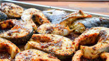 Four ingredients Baked Salmon Steaks, a simple and quick dinner Four ingredients Baked Salmon Steaks, a simple and quick dinner
