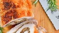 Stuffed Pork Loin with Mushrooms and Gruyere Stuffed Pork Loin with Mushrooms and Gruyere