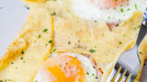 Savory Crepes (with ham, cheese, and eggs) Savory Crepes (with ham, cheese, and eggs)
