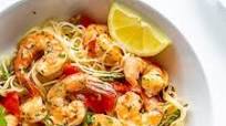 Shrimp Scampi with Asparagus and Tomatoes Shrimp Scampi with Asparagus and Tomatoes