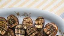 Grilled Baby Eggplant with Balsamic Glaze Grilled Baby Eggplant with Balsamic Glaze