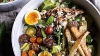 Greek Chicken Gyro Caesar Salad. Greek Chicken Gyro Caesar Salad.