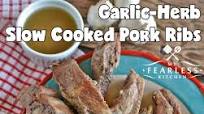 Garlic-Herb Slow Cooked Pork Ribs Garlic-Herb Slow Cooked Pork Ribs