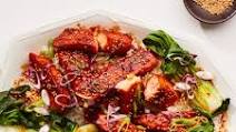 Spicy Salmon Teriyaki with Bok Choy Recipe | Epicurious Spicy Salmon Teriyaki with Bok Choy Recipe | Epicurious