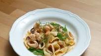 Tagliatelle with Shrimp and Squid Tagliatelle with Shrimp and Squid