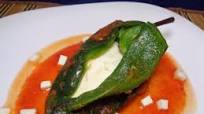 Chiles rellenos de queso panela sin capear Chiles rellenos de queso panela sin capear