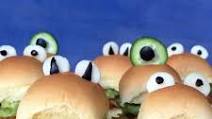 Halloween Monster Chicken Sliders Halloween Monster Chicken Sliders