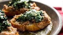 Bruschetta With Smashed Beans, Sage and Kale Bruschetta With Smashed Beans, Sage and Kale