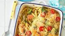 Pesto salmon pasta bake Pesto salmon pasta bake