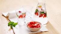 Healthy Strawberry & Mint Sparkling Water Recipe Healthy Strawberry & Mint Sparkling Water Recipe