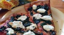 Spinach Ricotta Pizza With Fresh Tomato Puree Spinach Ricotta Pizza With Fresh Tomato Puree