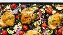 Greek Sheet Pan Chicken Dinner Greek Sheet Pan Chicken Dinner