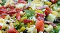 Loaded Italian Salad with a Copycat Olive Garden Italian Salad Dressing Loaded Italian Salad with a Copycat Olive Garden Italian Salad Dressing