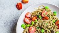 Edamame Spaghetti with Tomato & Basil (Gluten-Free) Edamame Spaghetti with Tomato & Basil (Gluten-Free)