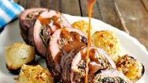 Stuffed Flank Steak with Wine Sauce Stuffed Flank Steak with Wine Sauce