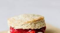 Flaky Buttermilk Biscuits with Strawberries and Cream Flaky Buttermilk Biscuits with Strawberries and Cream