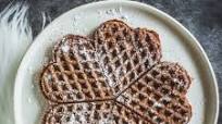 Chocolate Rye Heart Waffles Chocolate Rye Heart Waffles