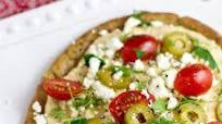 Hummus Pita Pizzas Hummus Pita Pizzas