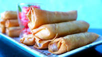 Creamy Chicken Spring Rolls with Salsa Creamy Chicken Spring Rolls with Salsa