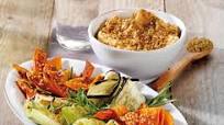 Oven Baked Vegetables with Hummus Dip Oven Baked Vegetables with Hummus Dip