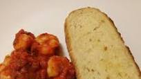 Spicy prawns with garlic bruschetta Spicy prawns with garlic bruschetta