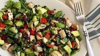 Paleo Greek Chopped Salad with Grilled Chicken Recipe Paleo Greek Chopped Salad with Grilled Chicken Recipe