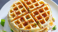 Easy Bacon Cheese Waffle Easy Bacon Cheese Waffle