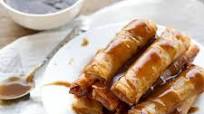 Banana Lumpia (Turon) with Coconut Caramel Sauce Banana Lumpia (Turon) with Coconut Caramel Sauce