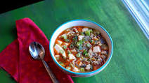 Chicken Broccoli Mapo Doufu Soup Chicken Broccoli Mapo Doufu Soup