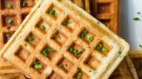 Ham & Chive Waffles Ham & Chive Waffles