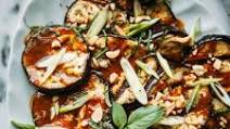 Eggplant Recipes: Grilled Eggplant with Peanut Ginger Sauce Eggplant Recipes: Grilled Eggplant with Peanut Ginger Sauce