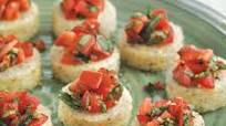 Grits Bruschetta with Tomato Salsa Grits Bruschetta with Tomato Salsa