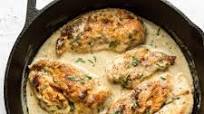 Creamy Chicken in White Wine Sauce Creamy Chicken in White Wine Sauce
