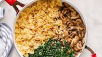 Parmesan Spinach Mushroom Pasta Skillet Parmesan Spinach Mushroom Pasta Skillet