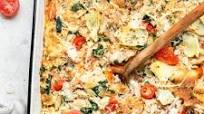 Cheesy Spinach and Artichoke Chicken Bake Cheesy Spinach and Artichoke Chicken Bake