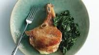 Pork Chops Saltimbocca with Sautéed Spinach Pork Chops Saltimbocca with Sautéed Spinach