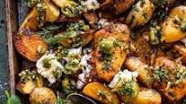 Sheet Pan Greek Garlic Butter Chicken and Potatoes Sheet Pan Greek Garlic Butter Chicken and Potatoes