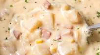 Slow Cooker Cheesy Ham Chowder Slow Cooker Cheesy Ham Chowder