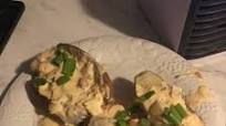Cajun shrimp seafood stuffing for baked potatoes Cajun shrimp seafood stuffing for baked potatoes