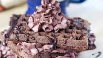 Dark Chocolate Mocha Waffles Dark Chocolate Mocha Waffles