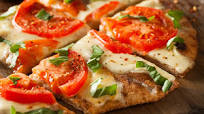 Grilled Margherita Pita Pizza Recipe Grilled Margherita Pita Pizza Recipe