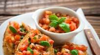 Bruschetta mit Tomaten Bruschetta mit Tomaten