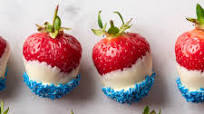 Red, White, and Blue Strawberries Recipe Red, White, and Blue Strawberries Recipe
