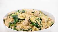 Kroger Health Citrus Chicken and Zucchini Orzo with Spinach and Parmesan stovetop cooking Kroger Health Citrus Chicken and Zucchini Orzo with Spinach and Parmesan stovetop cooking