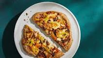 Roasted Red Pepper Sauce Pizza With Mushrooms and Smoked Mozz Roasted Red Pepper Sauce Pizza With Mushrooms and Smoked Mozz