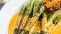 Grilled Asparagus Recipe with BBQ Hollandaise Grilled Asparagus Recipe with BBQ Hollandaise
